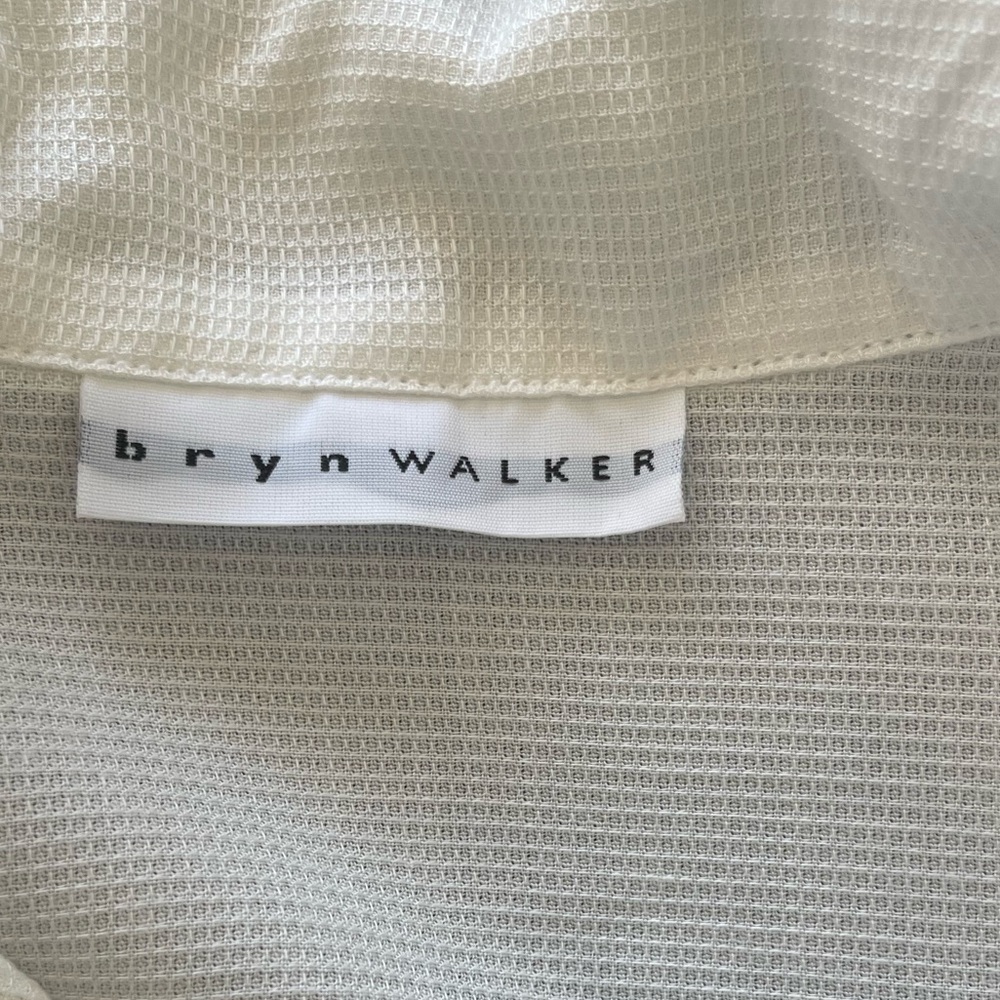 Bryn Walker White Textured Button Front Long Slee… - image 5